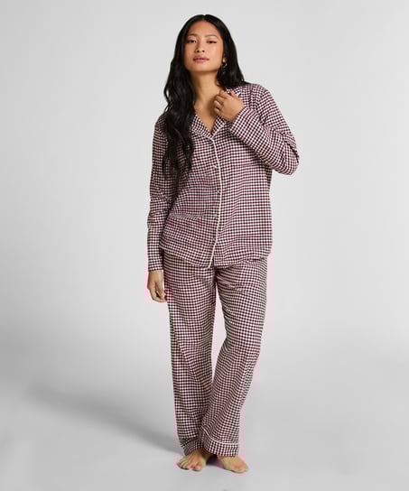Pyjamatop Flanel Essentials, Paars