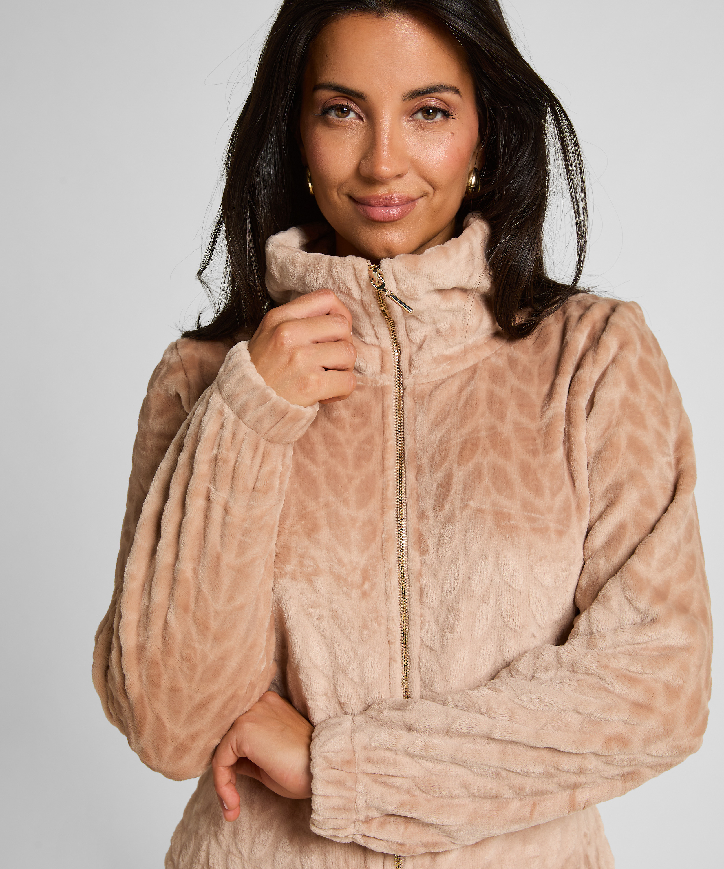 Onesie Fleece, Beige, main