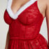 Beugel slipdress Sexy Santa, Rood