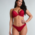 Soutien-gorge &agrave; armatures pr&eacute;form&eacute; push-up Marine, Rouge