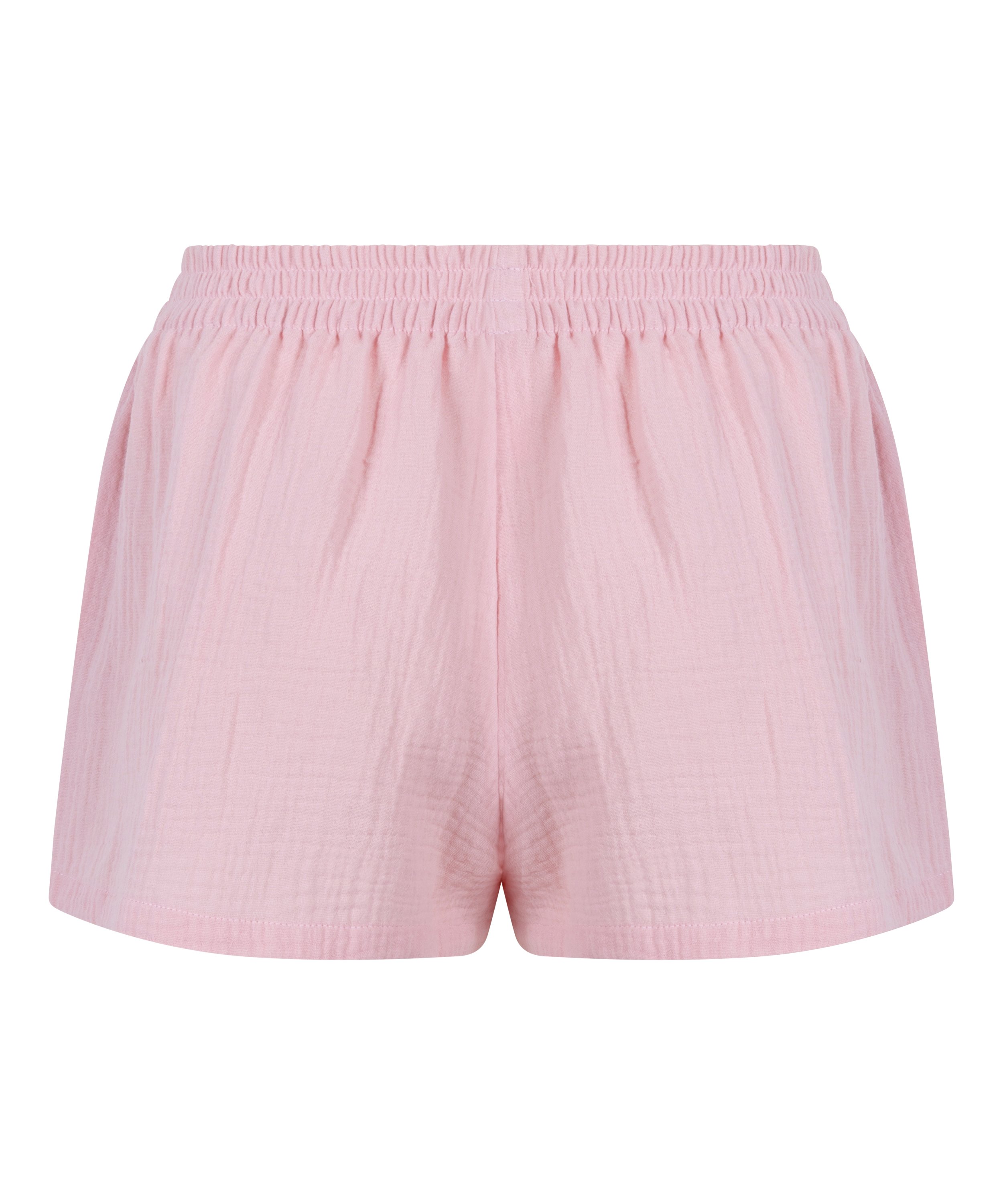 Short en mousseline, Rose, main