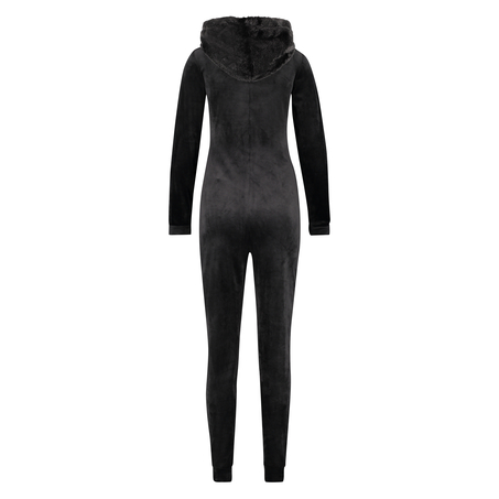 Onesie Velours, Zwart