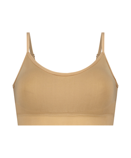 Strappy bralette, Beige