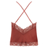 Cami top Satin Lace, Rood