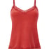 Cami top Velours Lace, Rood