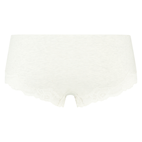 Boxer Coton Secret Dentelle, Gris