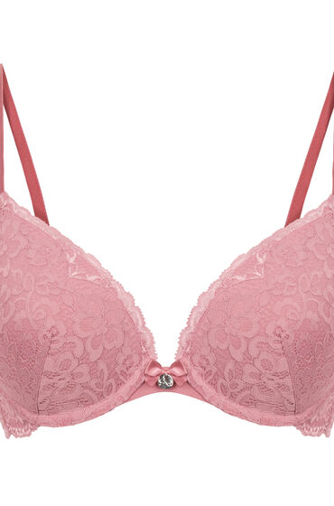 Hunkemöller Voorgevormde push-up beugel bh Marine Roze, foto 3