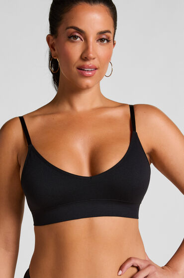 Hunkemöller Triangelbralette Dide Zwart, foto 4