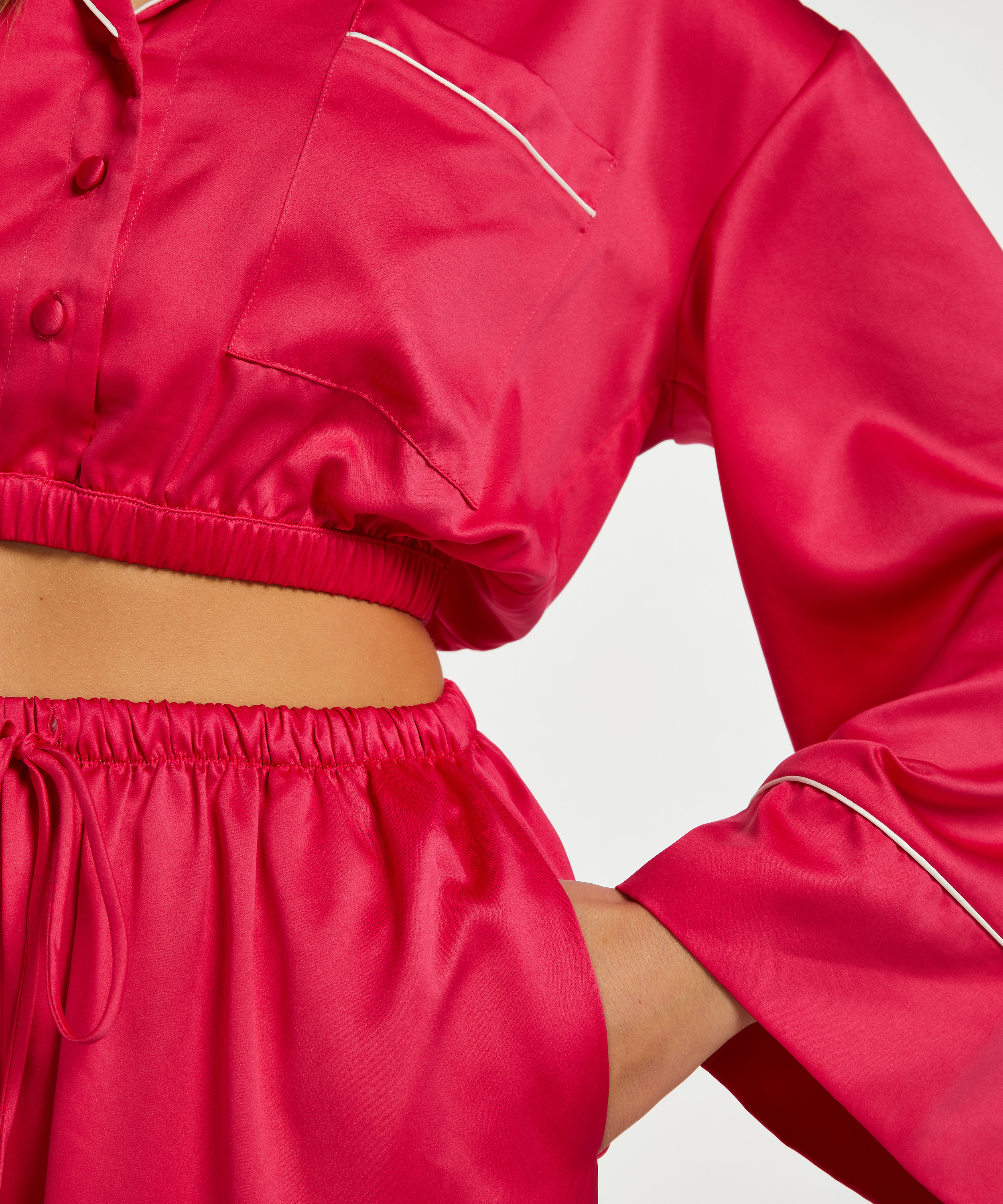 Satin Palazzo, Rose, main