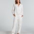 Pantalon de Pyjama Flanel, Blanc