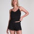 Korte pyjamaset Cami, Zwart