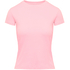 Haut de pyjama manches courtes rib crew neck, Rose