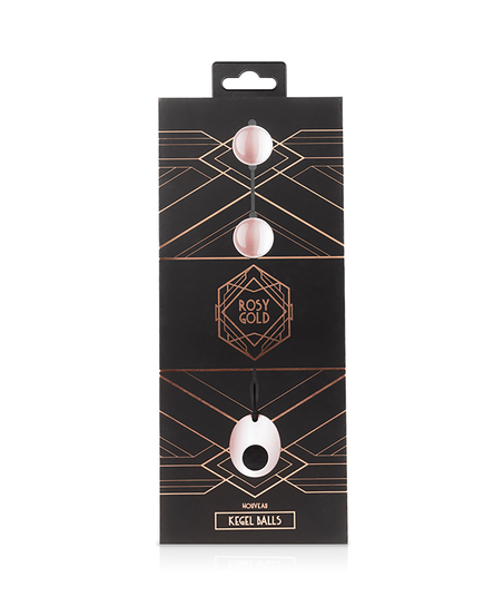 Rosy Gold Nouveau Kegel Balls, Roze