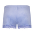 Shorts Velours Lace, Blauw