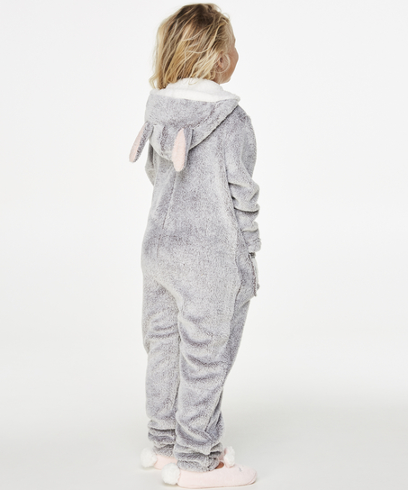 Fleece Onesie Kids, Gris