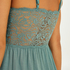 Slipdress Jersey lace Vera, Groen