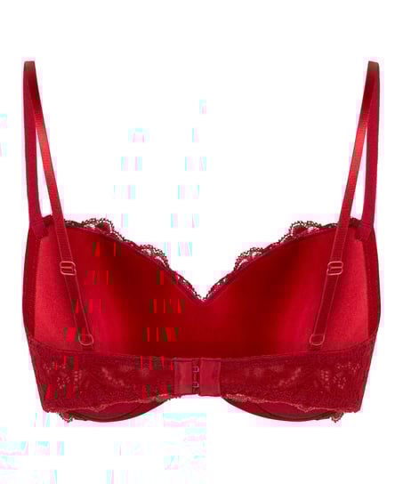 Voorgevormde beugel bh Marine, Rood