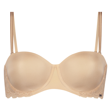 Voorgevormde strapless beugel bh Angie, Beige