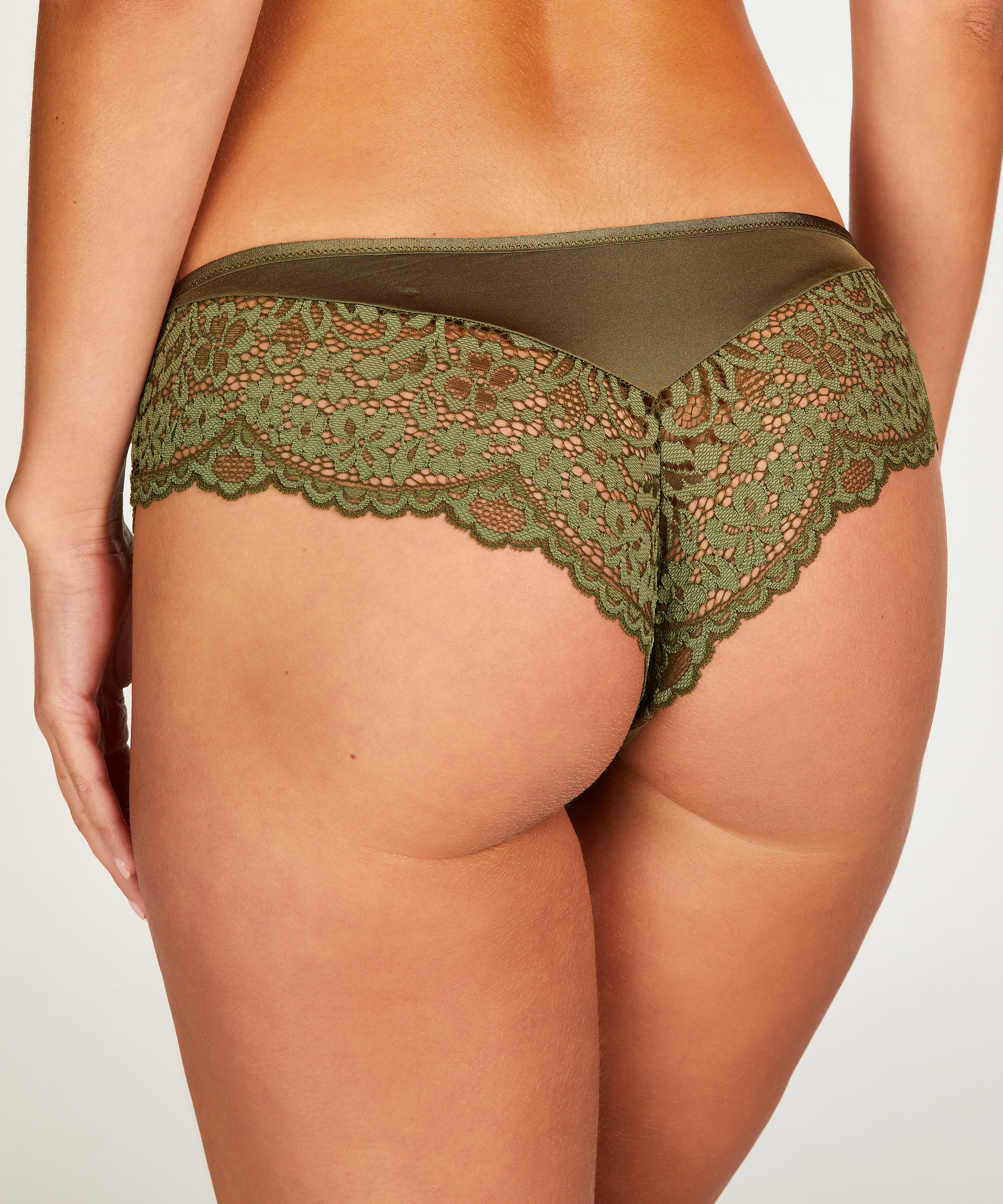 Slip br&eacute;silien Rose, Vert, main