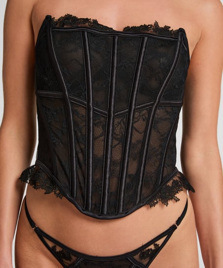 Bustier Julia , Noir