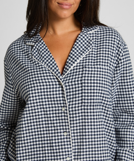 Pyjamatop Flanel Essentials, Blauw