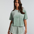 Top Velours Pocket, Groen