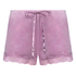 Short velours dentelle, Pourpre