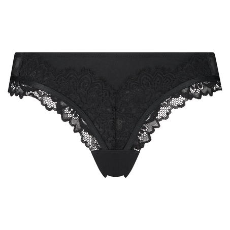 Slip br&eacute;silien Yvonne, Noir