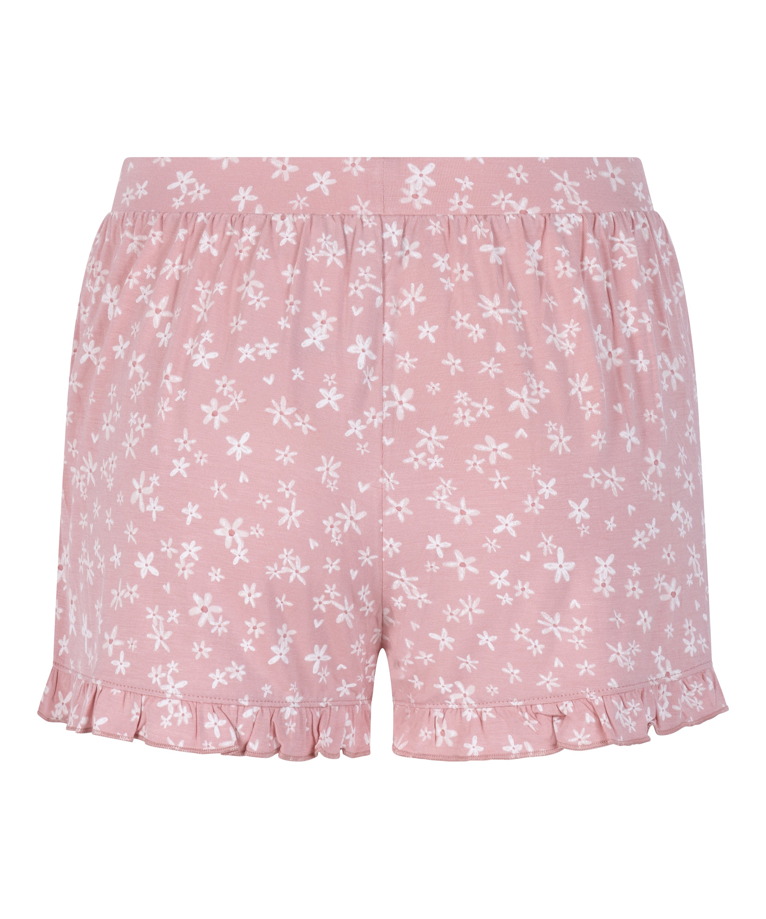 Short Jersey &agrave; volants, Rose, main
