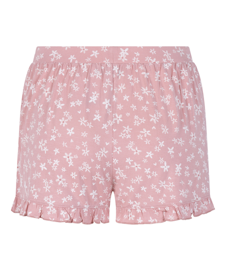 Short Jersey &agrave; volants, Rose