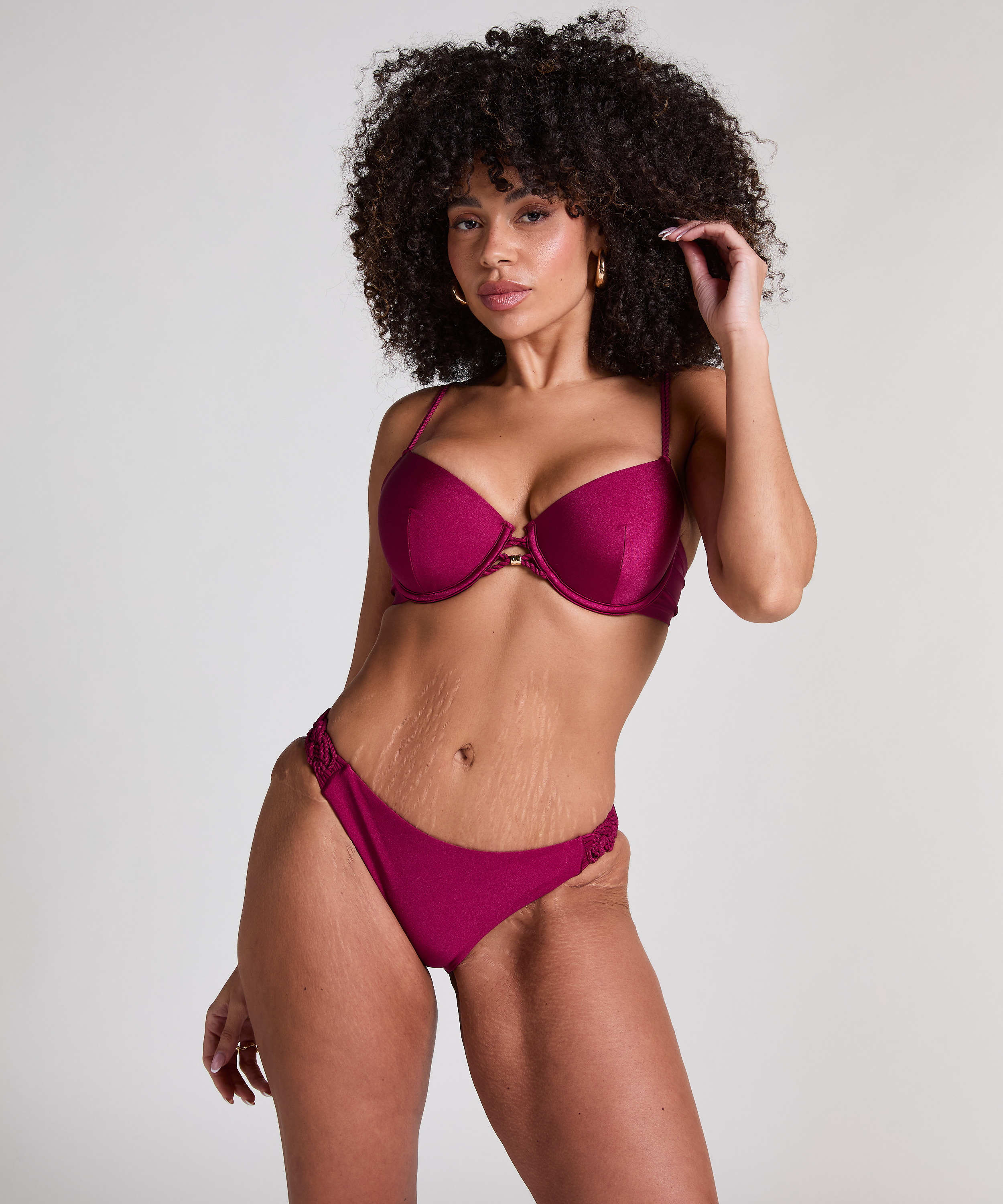Voorgevormde bikinitop met beugel Marrakech, Rood, main