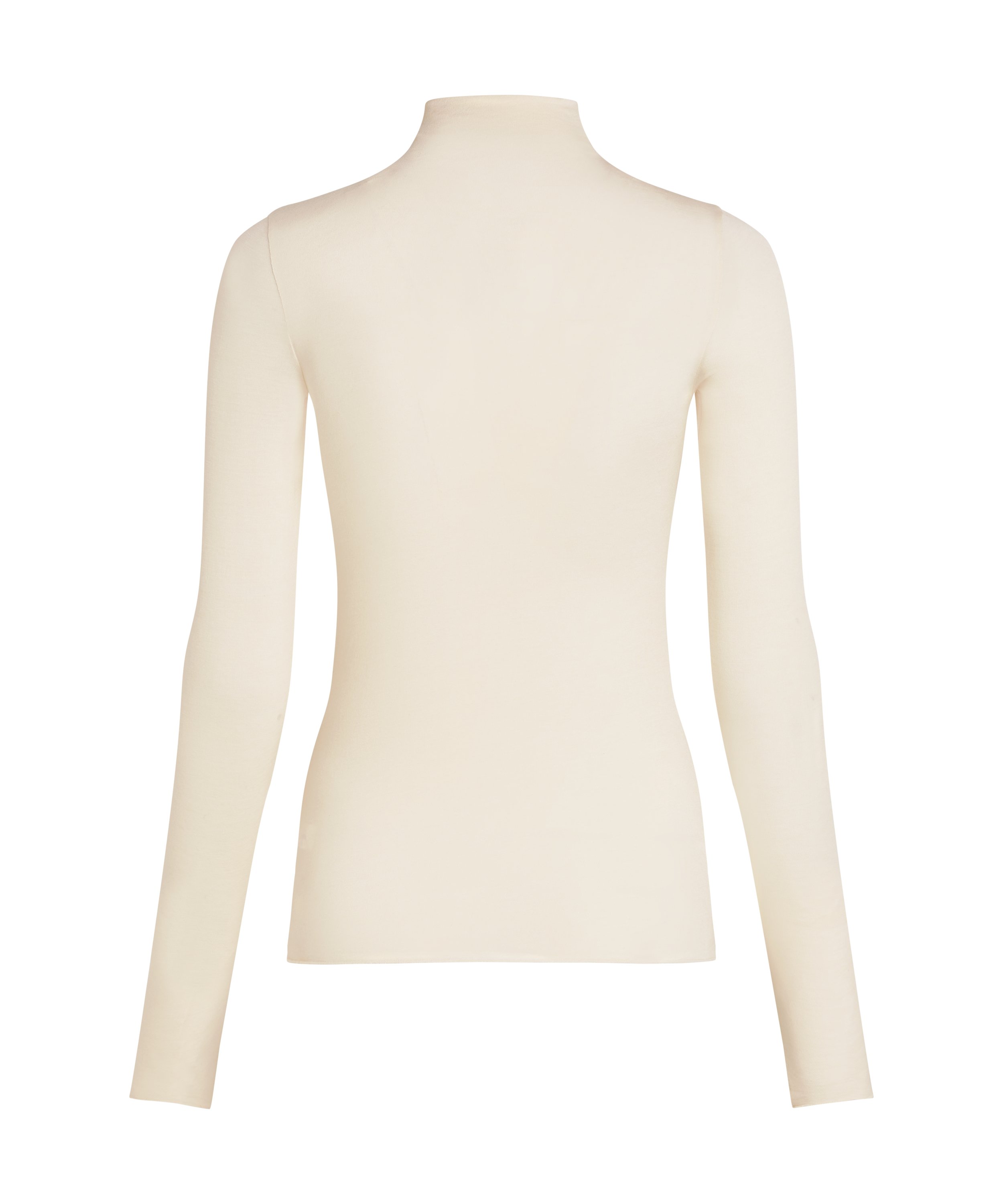 super soft Turtleneck shirt met Cashmere, Wit, main
