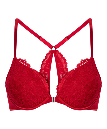 Soutien-gorge &agrave; armatures push-up pr&eacute;form&eacute; Whitney, Rouge