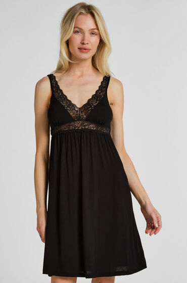Hunkemöller Jersey Slipdress Zwart thumbnail