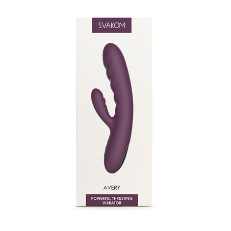 Svakom - Vibromasseur avec fonction de poussée puissante Avery, Pourpre
