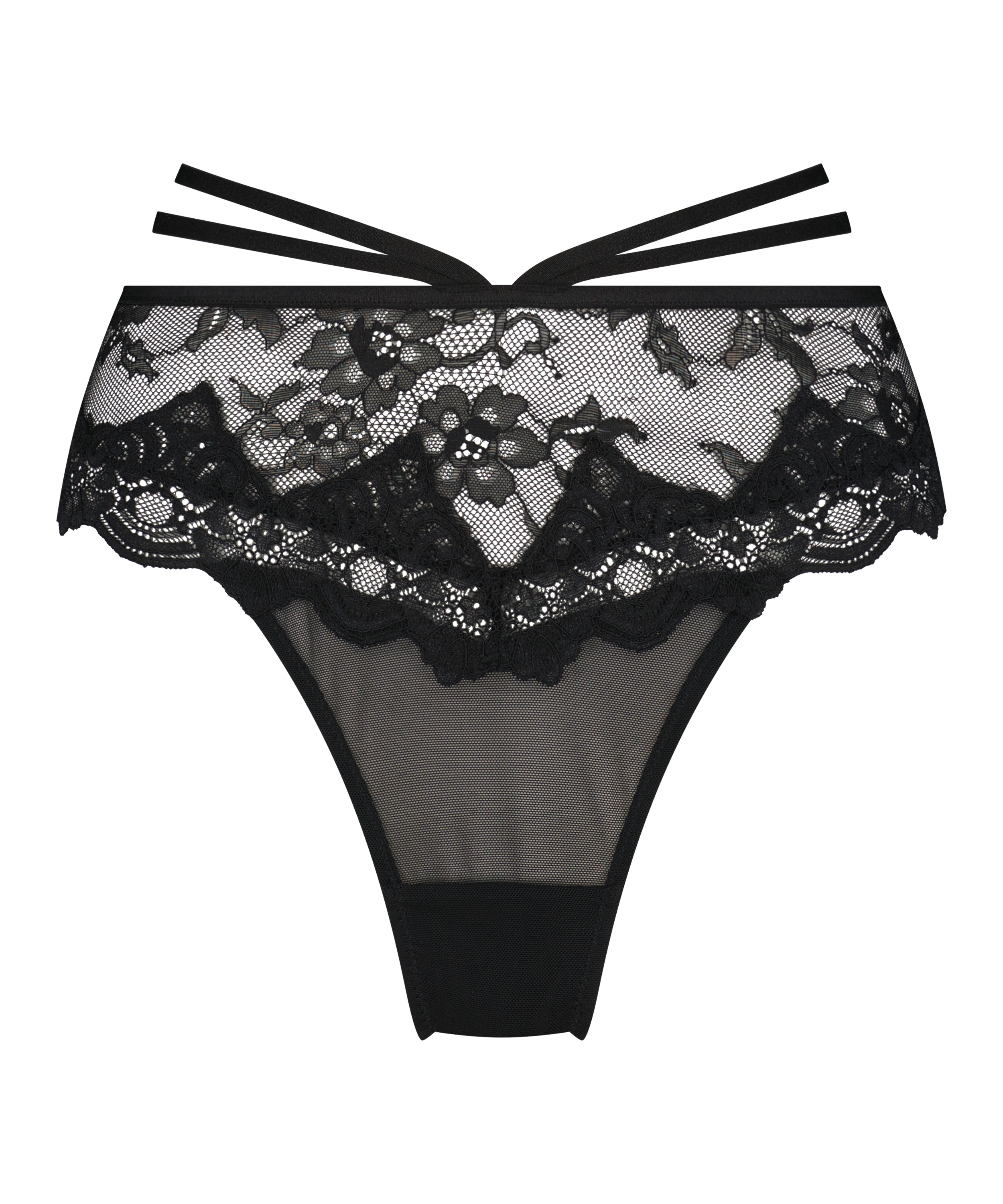 String taille haute Sienna, Noir, main