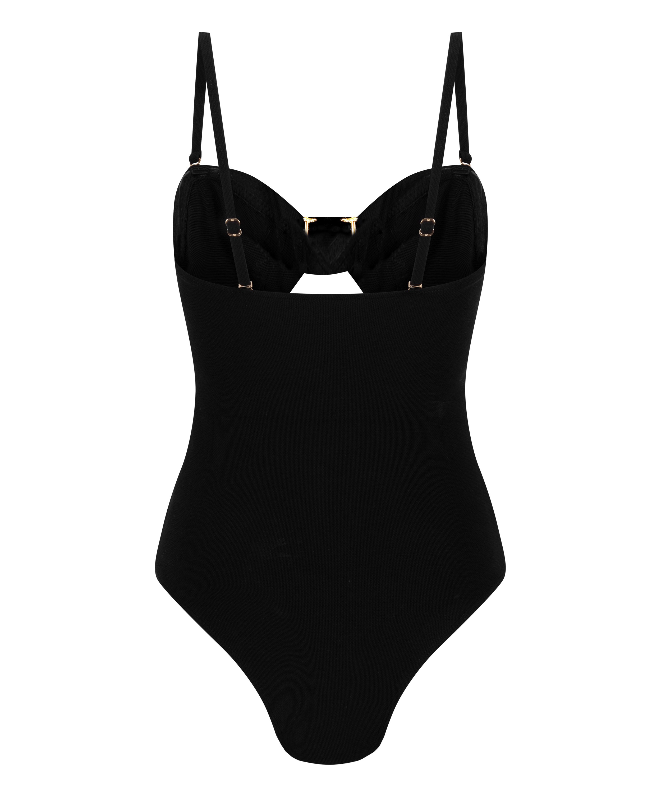 Maillot de bain sculptant Cabo, Noir, main