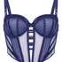Soutien-gorge longline &agrave; armatures non rembourr&eacute; Missy, Bleu
