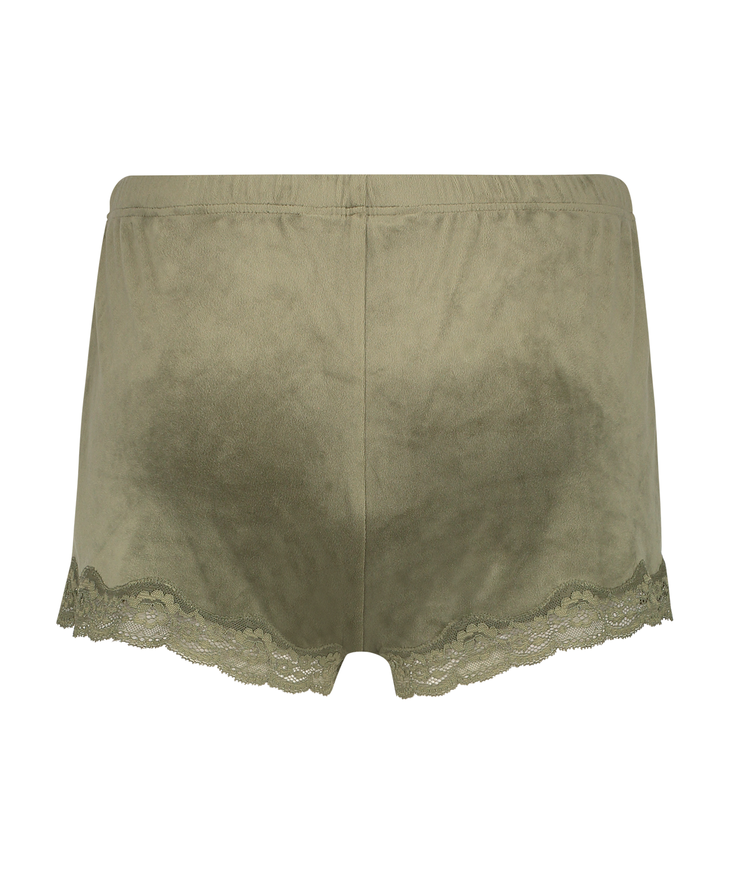 Short velours dentelle, Vert, main