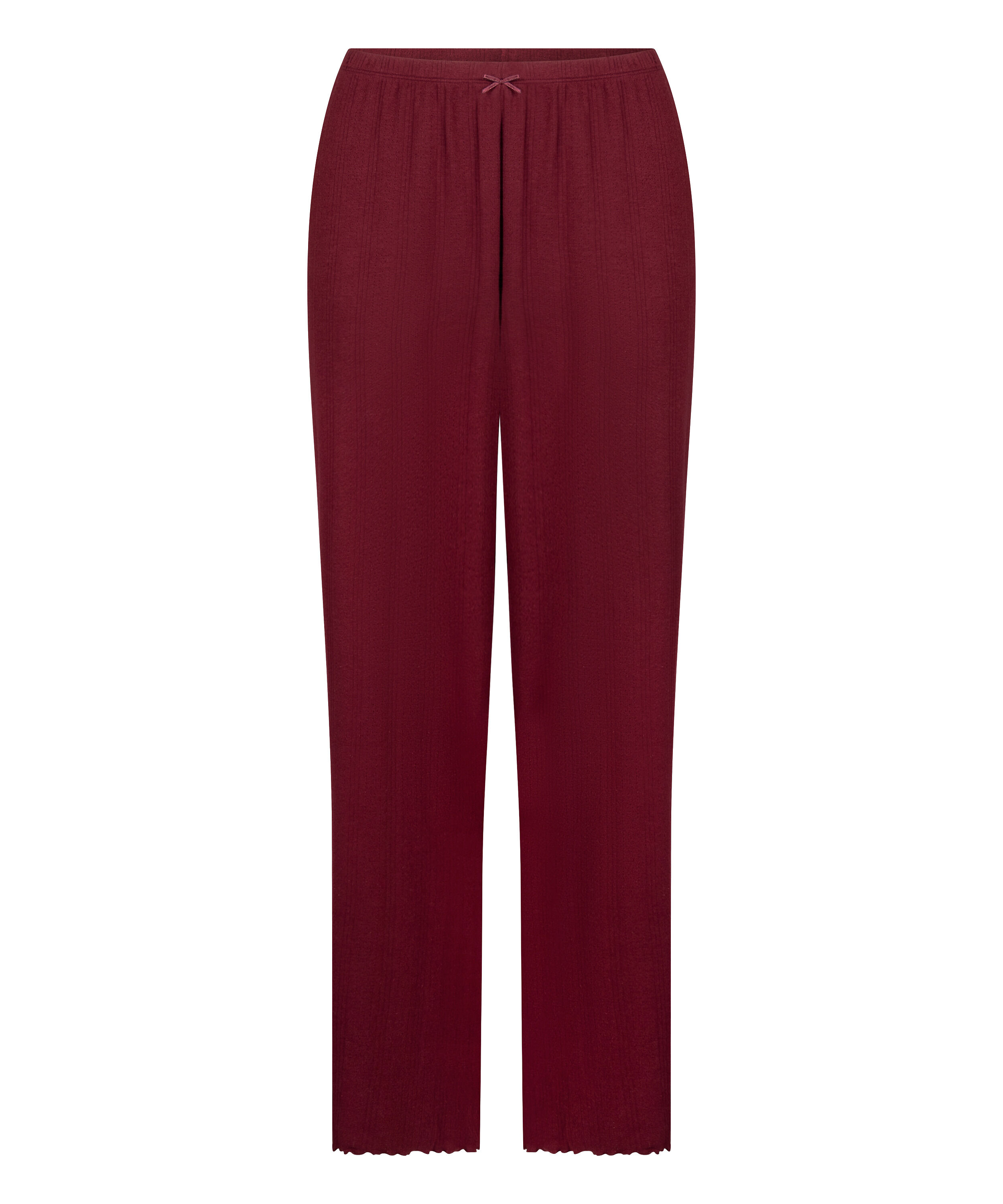Pyjama Pant Loose Pointelle, Rouge