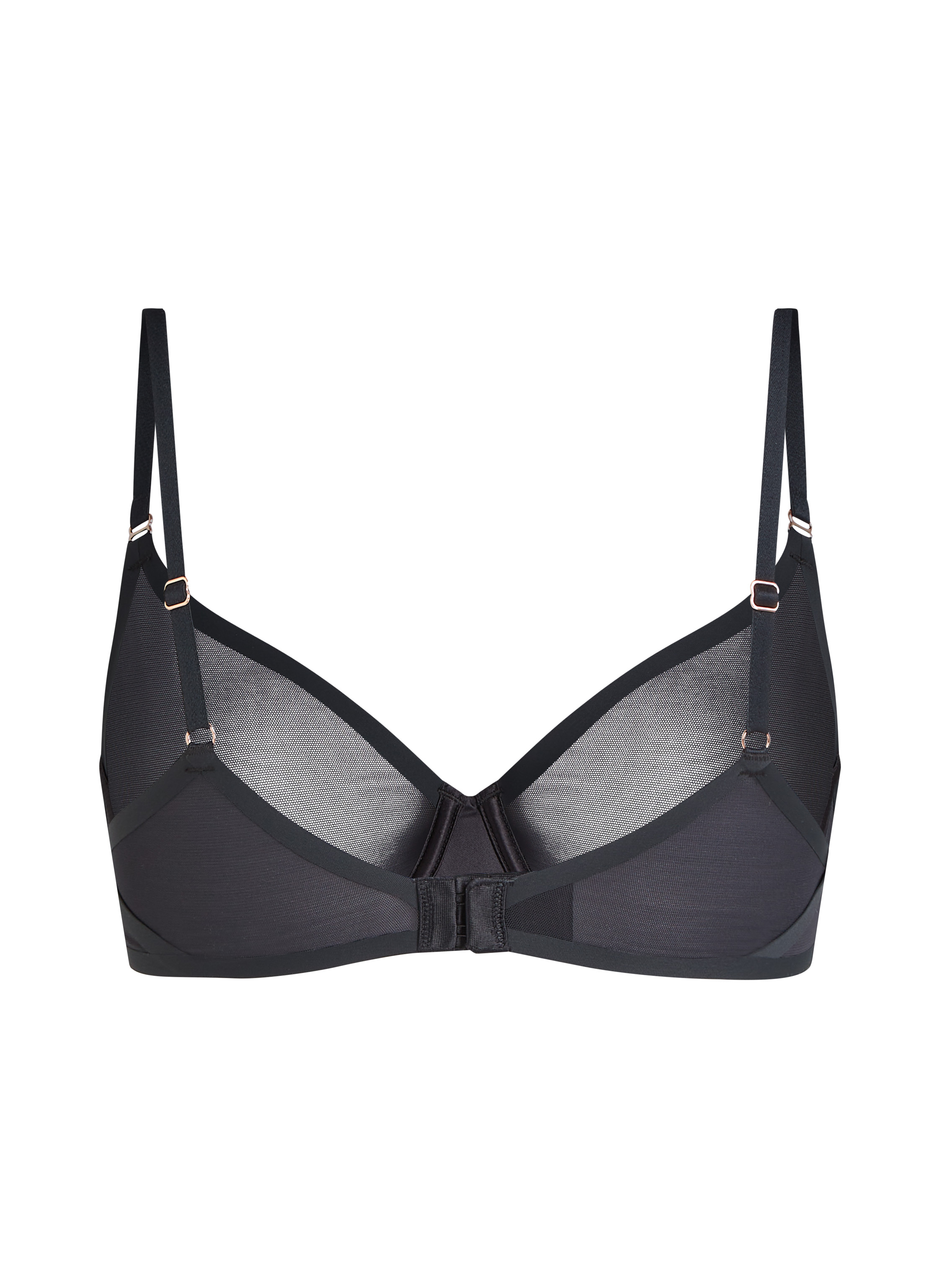 Soutien-gorge non-rembourr&eacute; &agrave; armatures Essential, Noir, main