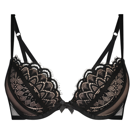 Soutien-gorge &agrave; armatures pr&eacute;form&eacute; maximiseur Lucia, Noir
