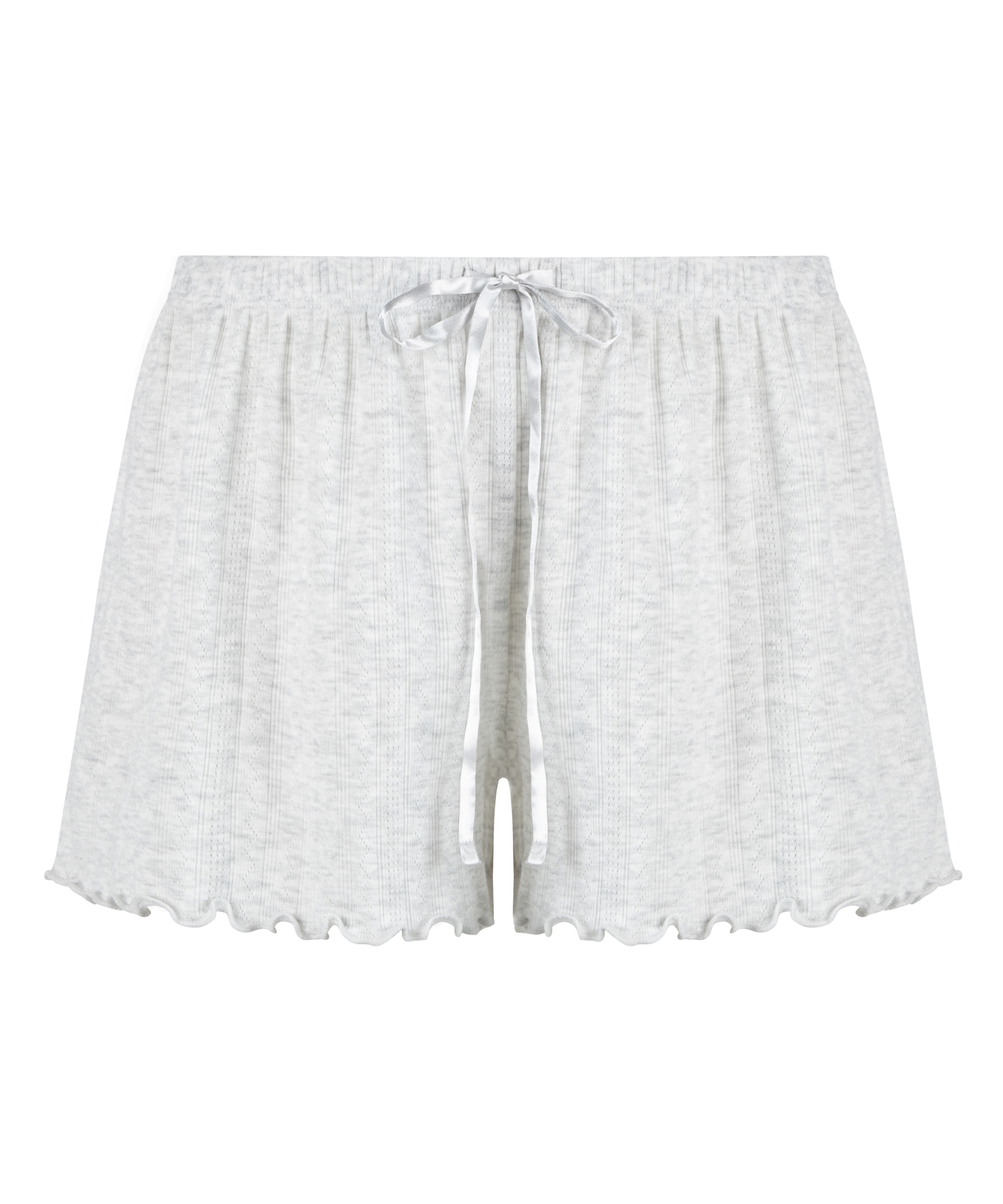 Pyjama shorts Pointelle, Beige, main