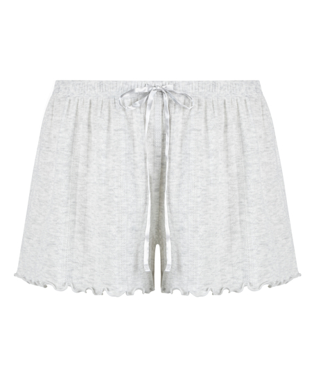 Pyjama shorts Pointelle, Beige