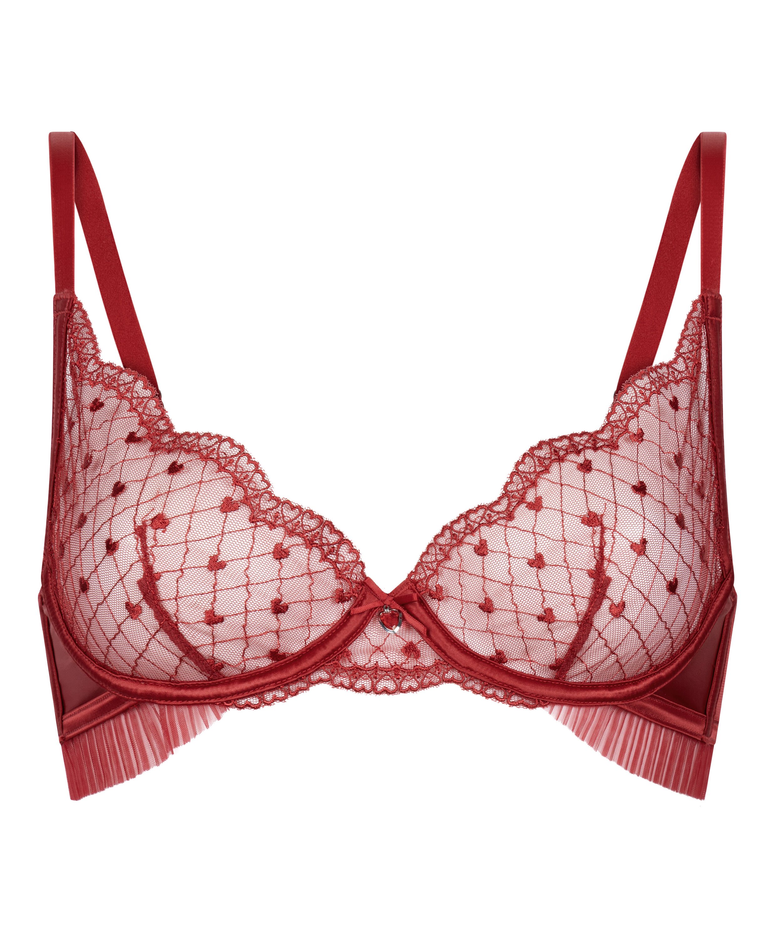 Soutien-gorge &agrave; armatures non-pr&eacute;form&eacute; Cordelie, Rouge