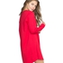 Nachthemd Ronde hals longsleeve, Rood