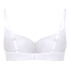 Soutien-gorge &agrave; armatures rembourr&eacute; en coton, Blanc