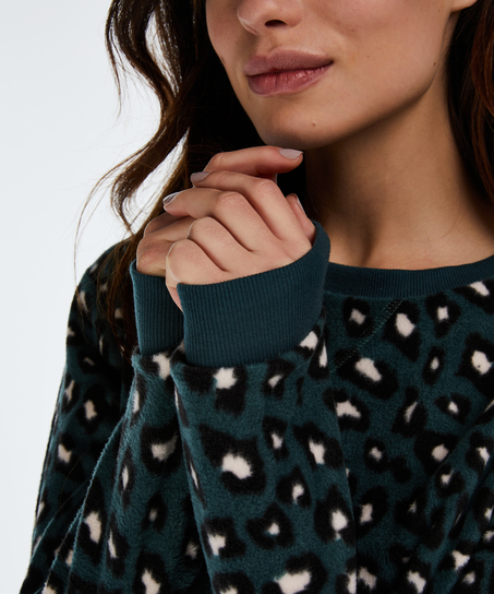 Top polaire &agrave; manches longues, Vert