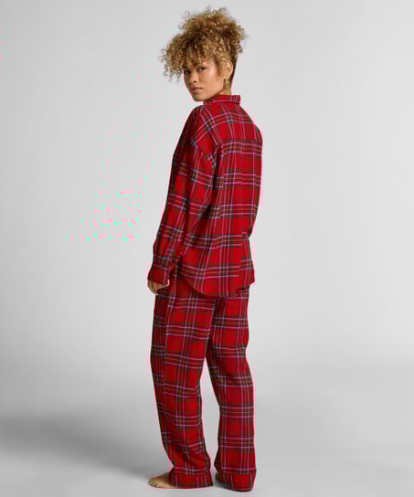 Petite pyjamabroek Flanel, Rood