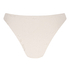 Bas de bikini &eacute;chancr&eacute; en crochet, Blanc